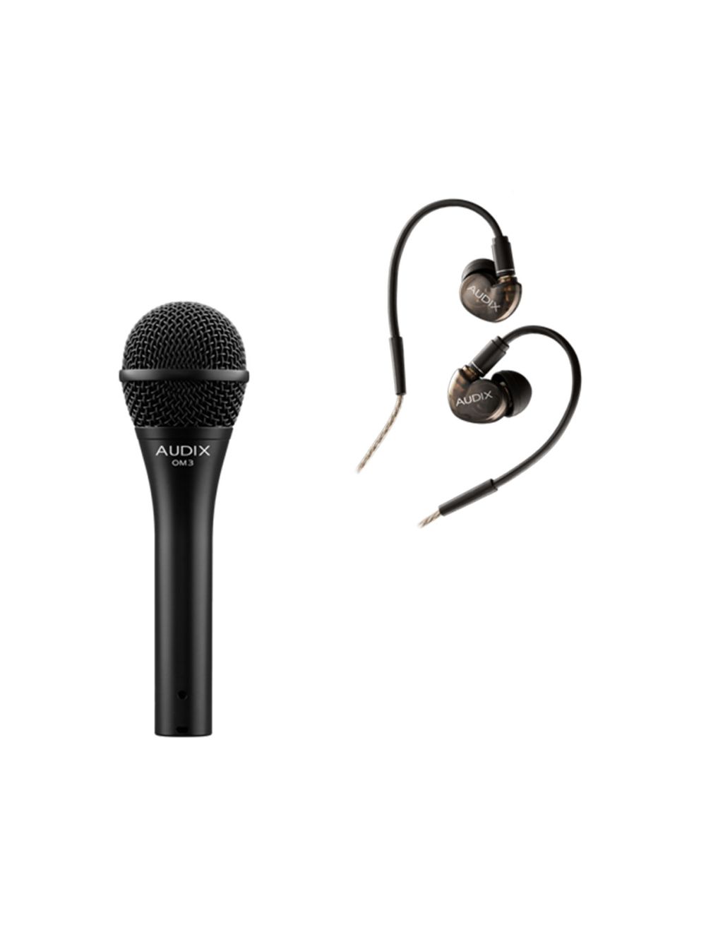 Audix OM3 Vocal Mic w/A10 Earphones Combo Pack - Open Box