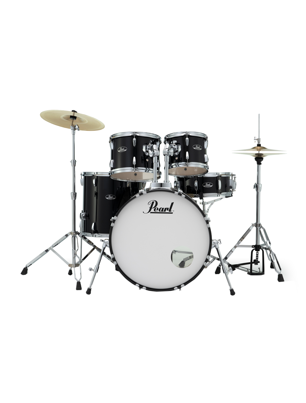 Pearl Roadshow 5-Pc Complete Drum Set w/22" Kick - Jet Black - Open Box