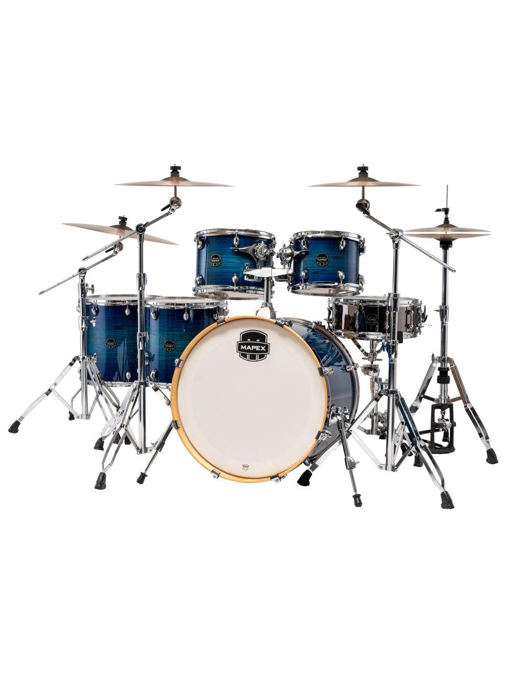 Mapex Armory Studioease 6-Pc Shell Pack w/ 22" Kick - Blue Wave Burst
