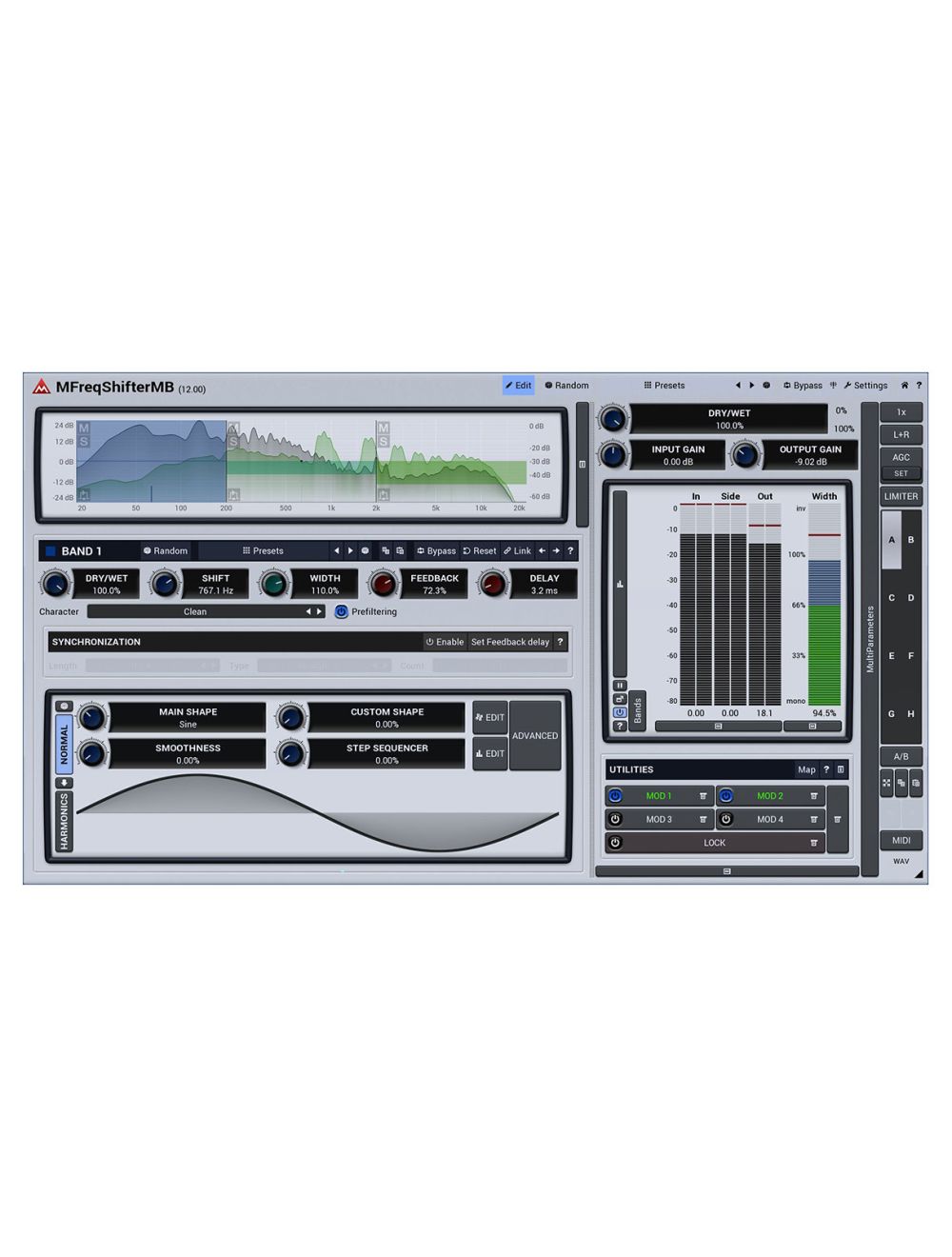 Melda MFreqShifterMB Fatten Your Sounds & Create New Ones