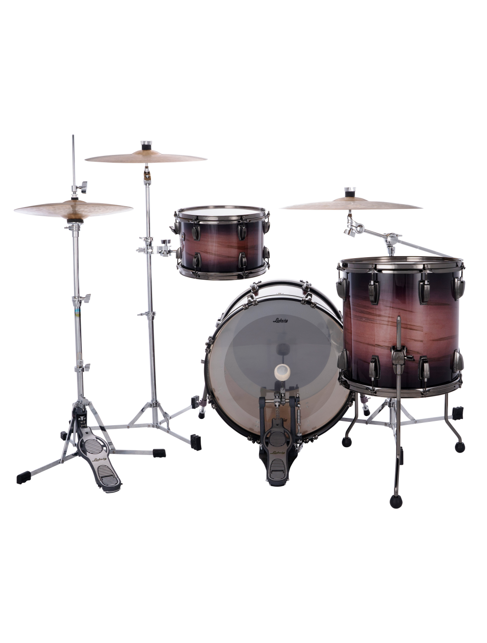 Ludwig Ambrosia Maple Exotic Downbeat 3-Pc Shell Pack - Amethyst Burst