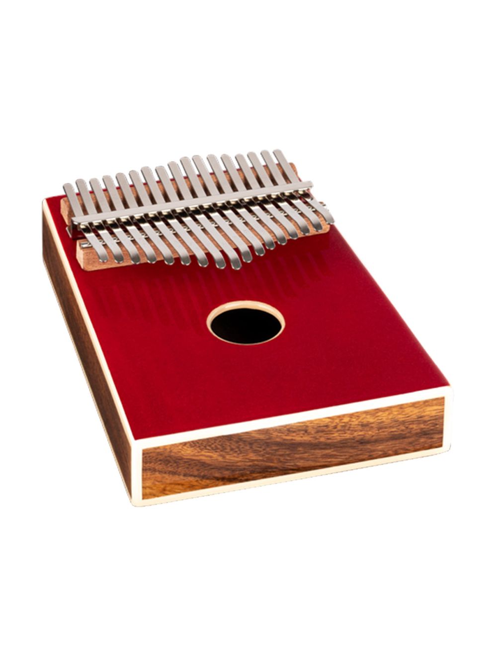 Ortega Guitars OKB4-MRD 17 Key Kalimba C Major - Metallic Red