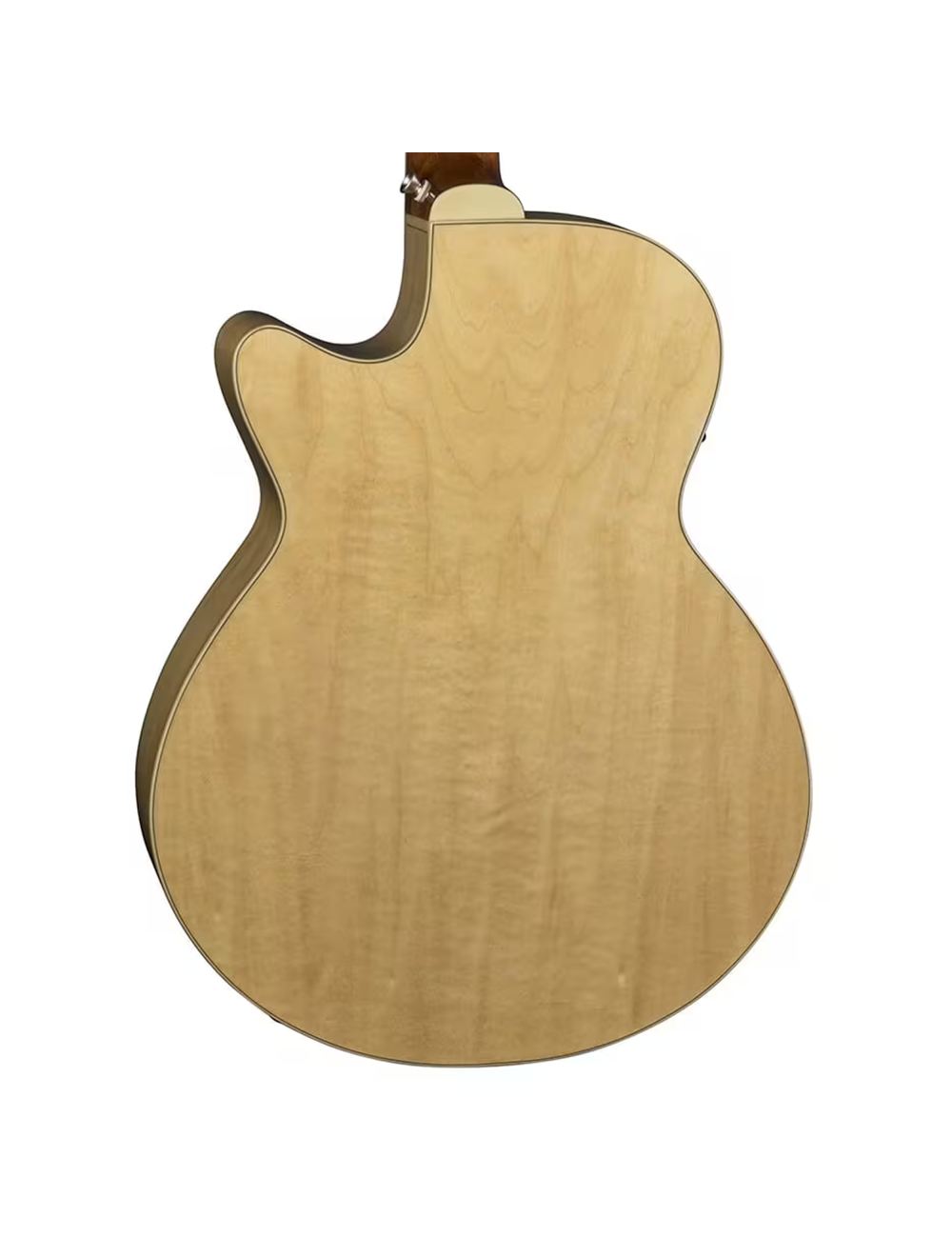 Luna Flora Rose Quilt Maple Acoustic/Electric Guitar - Gloss Natural - Open Box