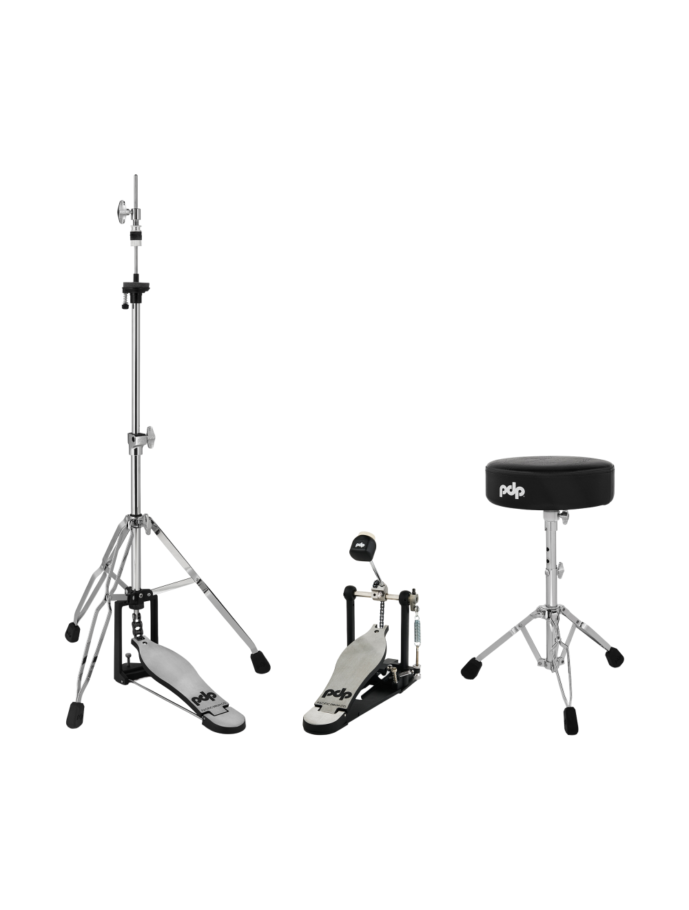 PDP 700 Series 3-Pc Hardware Pack - Single Pedal/Throne/Hi-Hat Stand