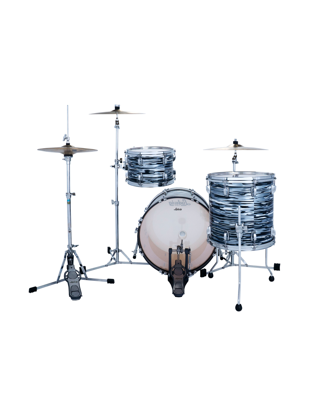 Ludwig Classic Maple Downbeat 3-Piece Drum Kit w/ 20" Kick - Black Oyster