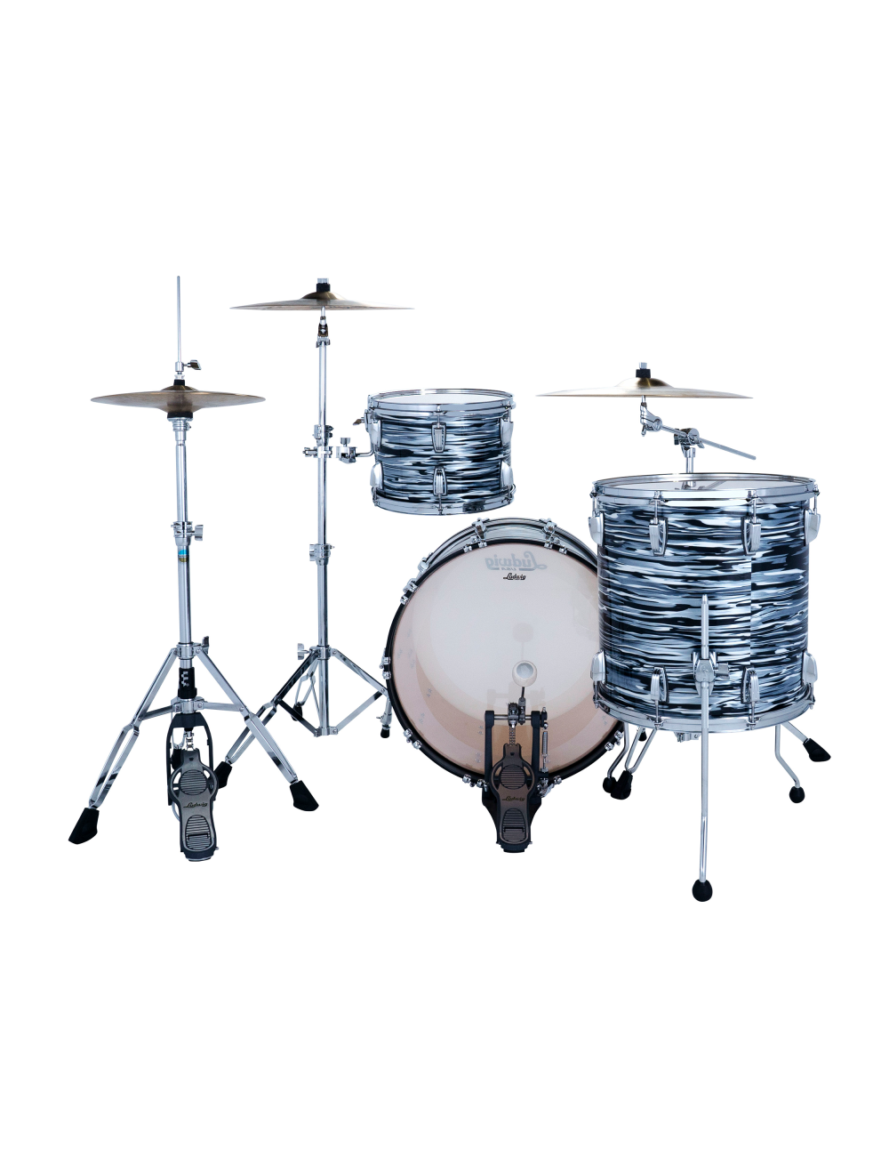 Ludwig Classic Maple Fab 3-Piece Drum Kit w/ 22" Kick - Black Oyster