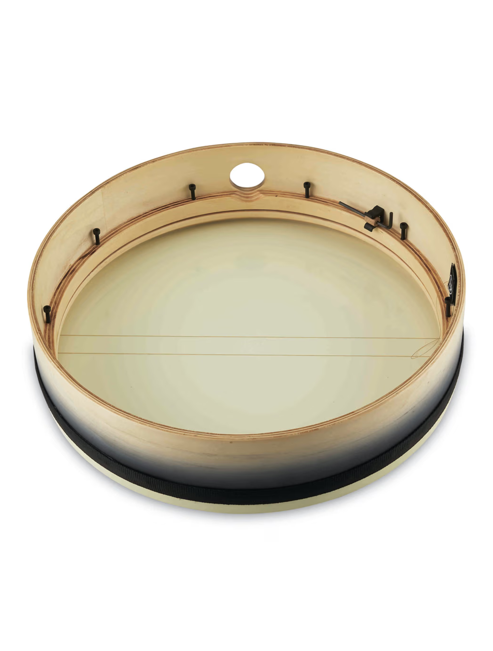 Open Box Latin Percussion 16 x 4" Tunable Bendir Frame Drum - Black Fade