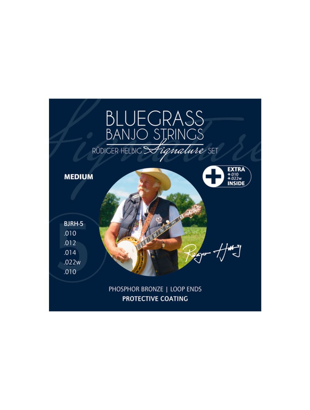 Ortega Guitars BJRH-5 Rüdiger Helbig Signature 5-String Banjo Strings - Medium Gauge