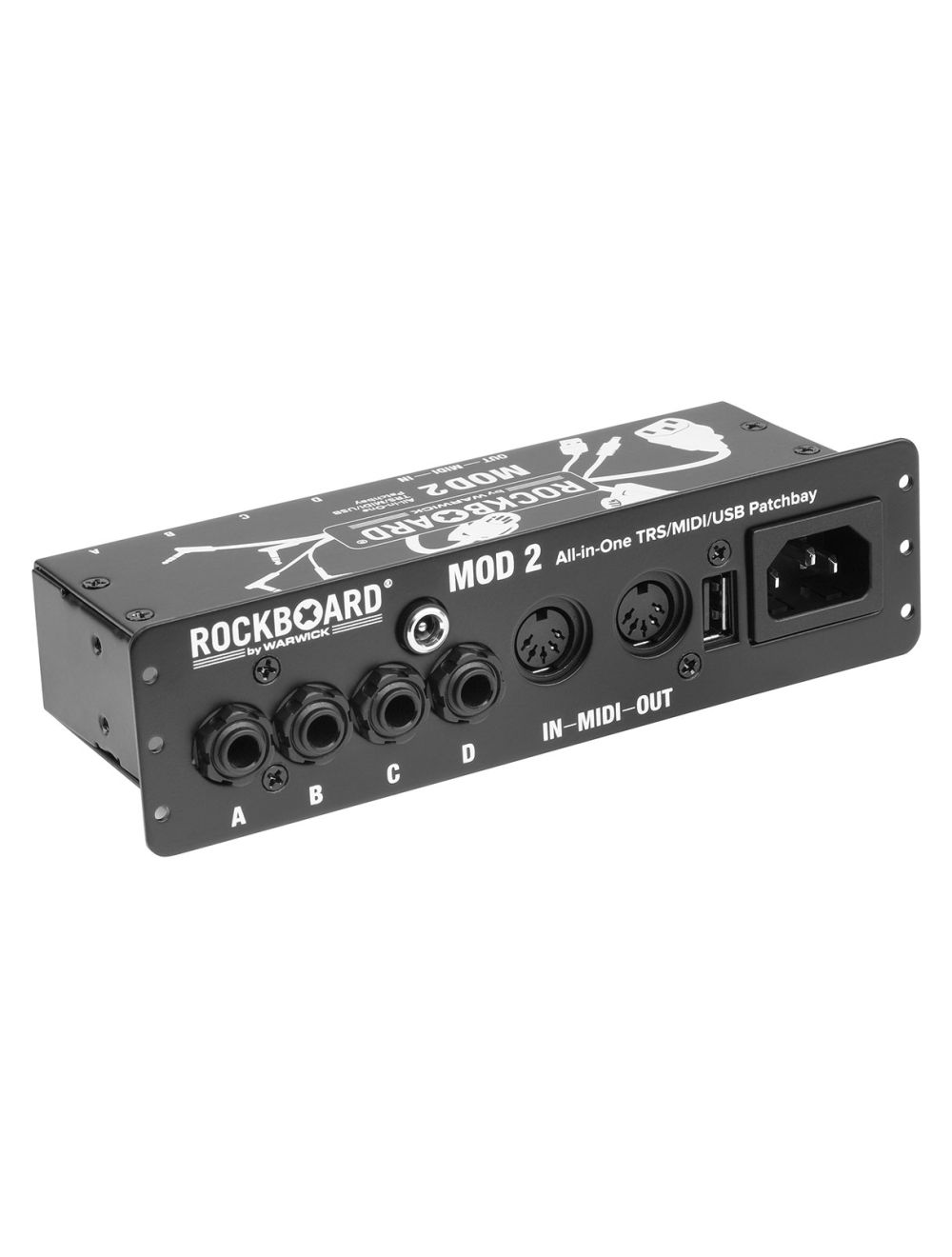 RockBoard MOD 2 1/4" MIDI & USB Pedalboard Patch Bay