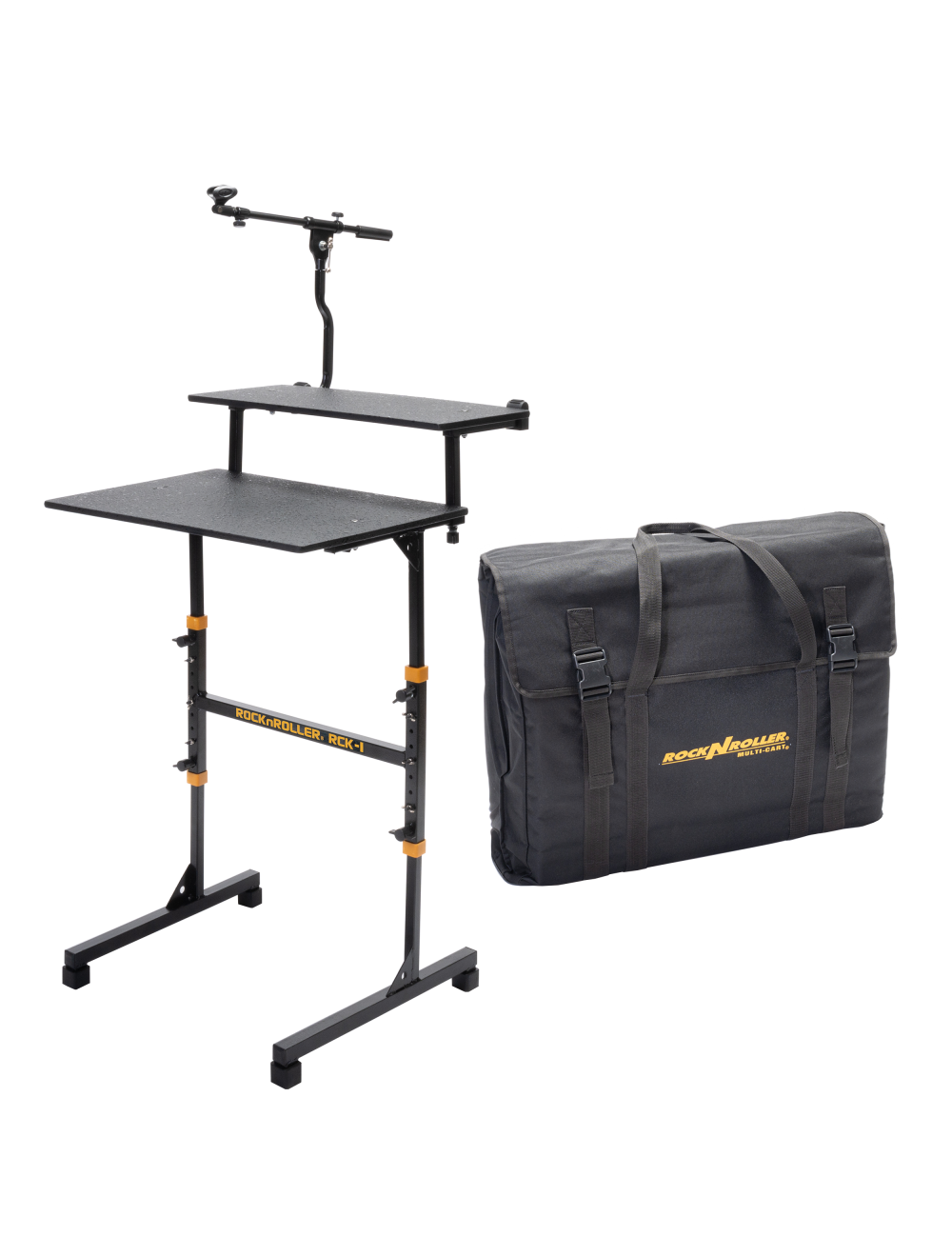 RockNRoller RCK-1 H-Frame 2-Tier Compact Keyboard Stand w/RSHFCK1 & RMBCK1