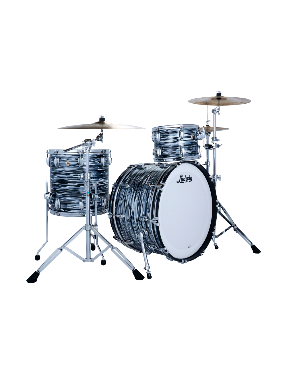 Ludwig Classic Maple Pro Beat 3-Piece Drum Kit w/ 24" Kick - Black Oyster