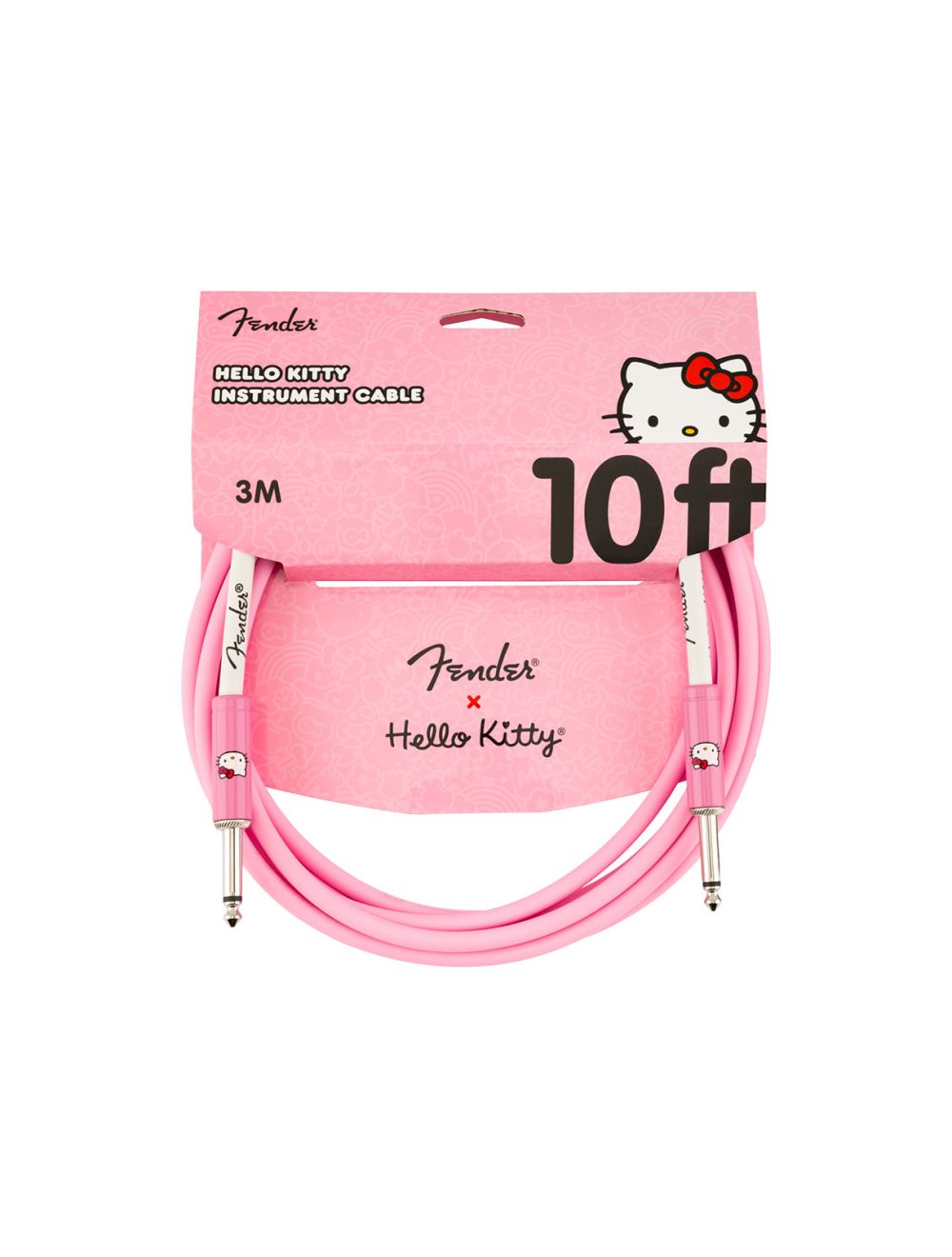 Fender x Hello Kitty 10' Instrument Cable - Pink