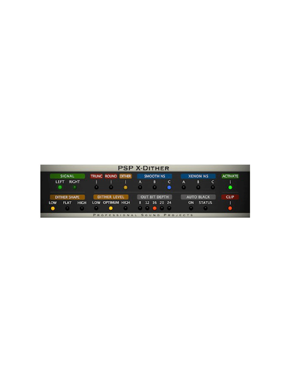 PSP AUDIOWARE PSP X-Dither Hi-quality mastering dither processor