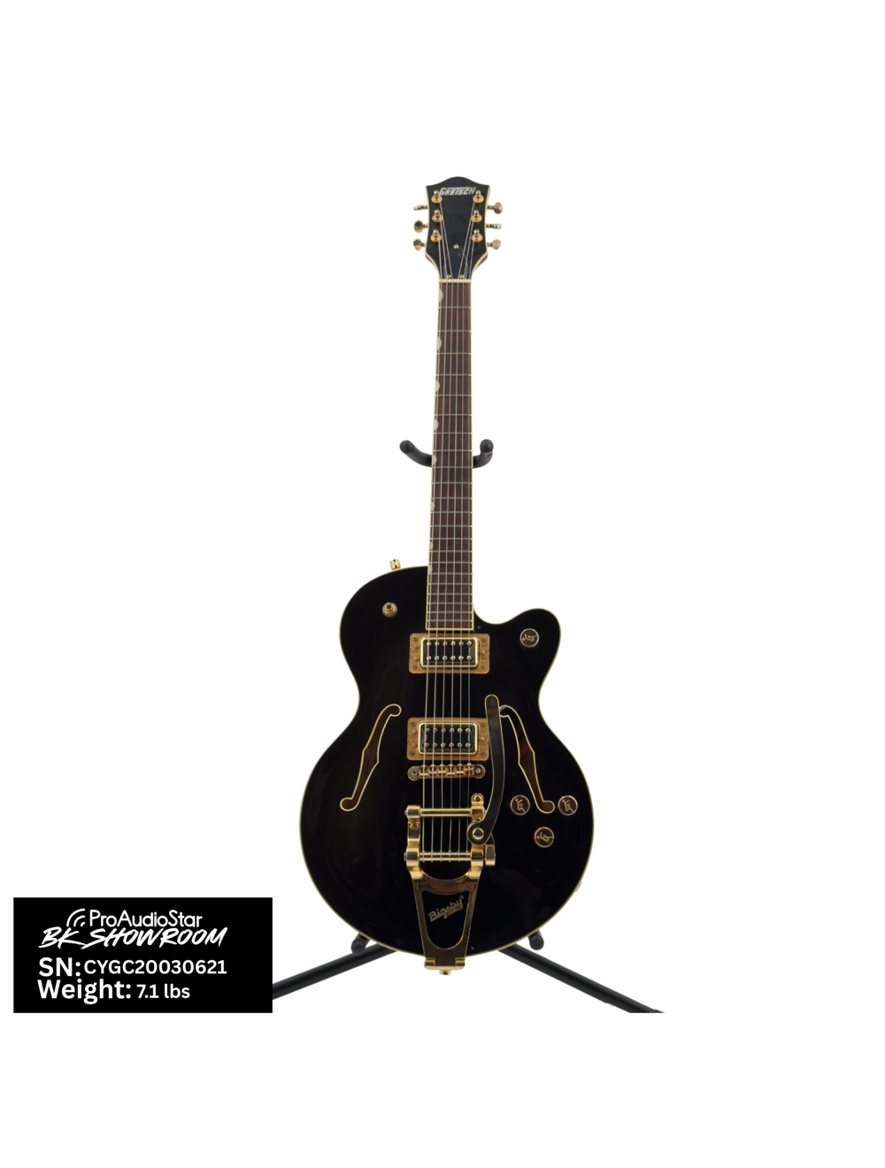 Used Gretsch G5655T Electromatic Semi-Hollow - Black Gold