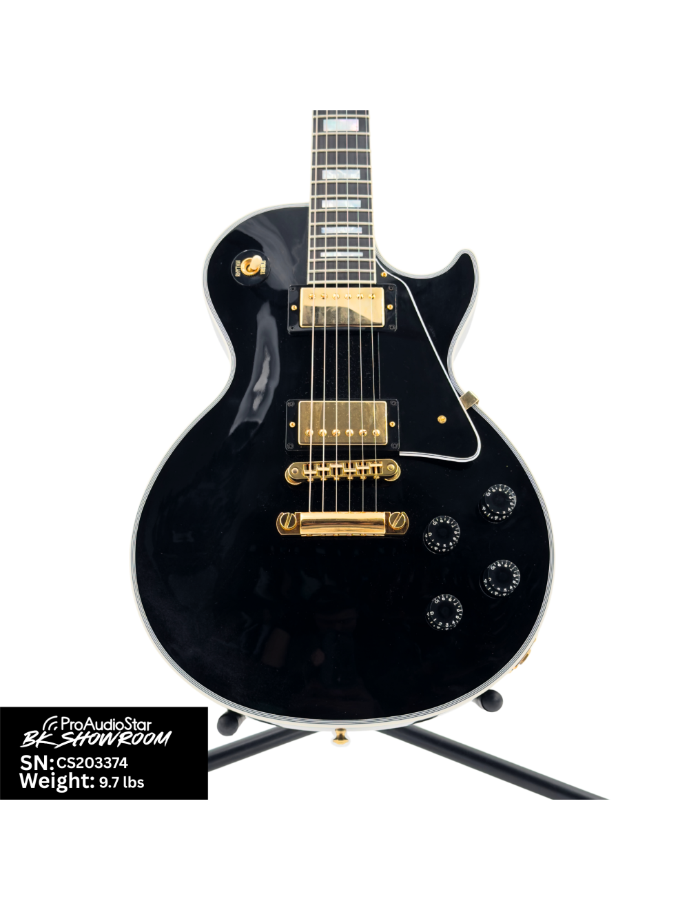Used Gibson 2022 Custom Shop Les Paul Custom - Ebony w/OHSC