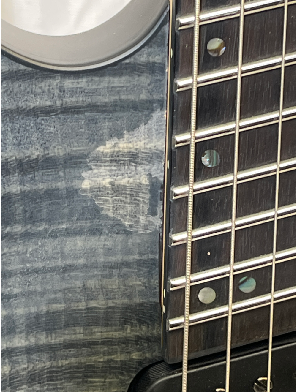 ESP LTD M-1000 Multi-Scale Electric Guitar - See-thru Black Satin - C-Stock