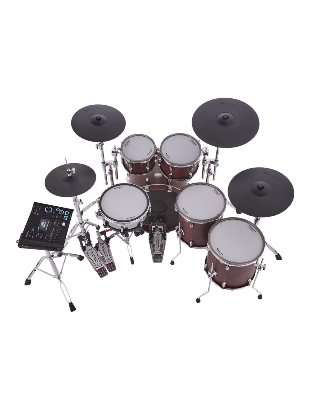 Roland VAD716 V-Drums Acoustic Designed Electronic Drum Kit - Satin Walnut - Open Box