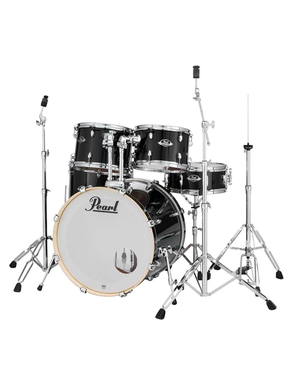 Pearl Export 5-Pc. Drum Set W/830-Series Hardware Pack + 22" Kick - Jet Black - Open Box