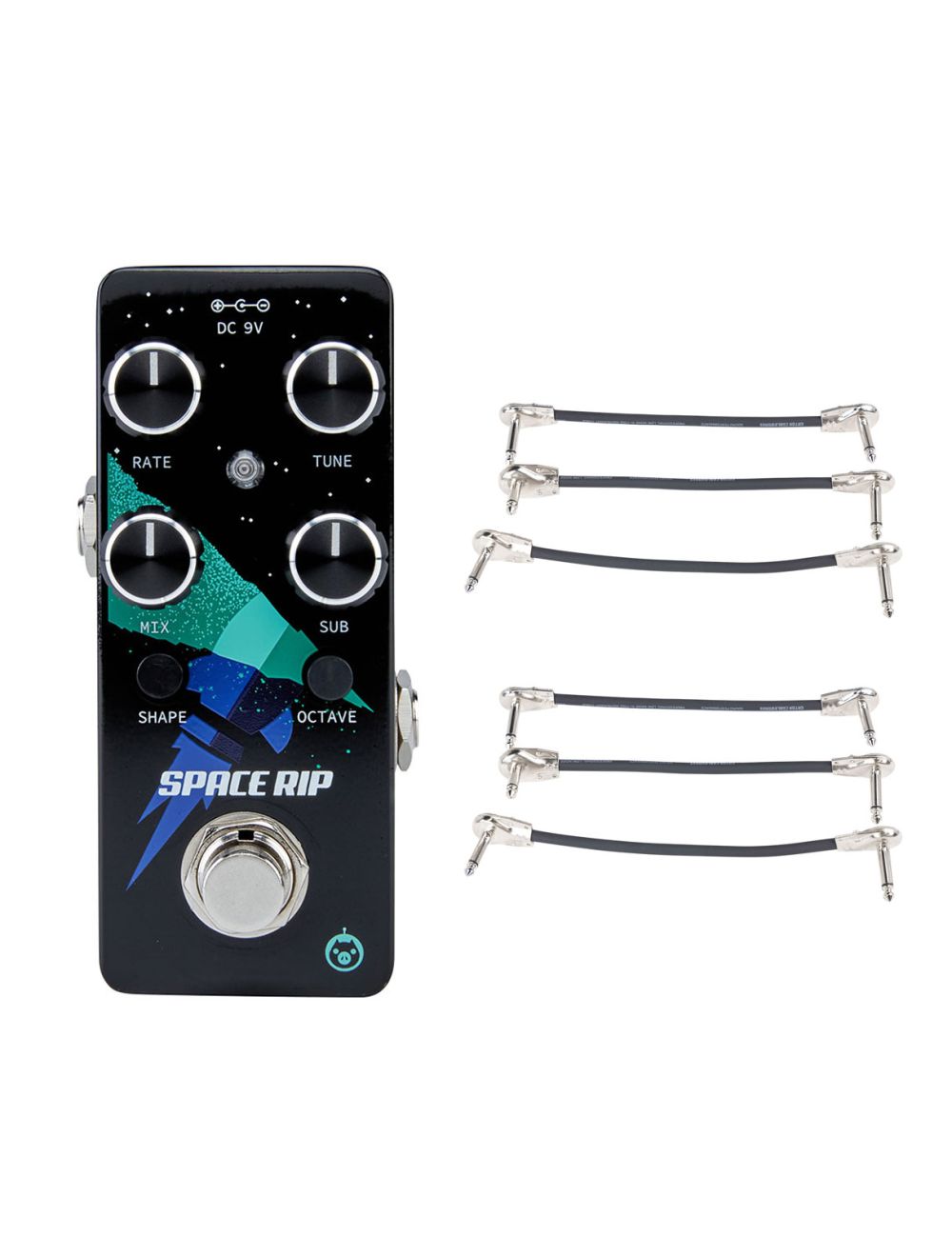 Pigtronix Space Rip PWM Synth + 2x Gator Patch Cable 3 Pack
