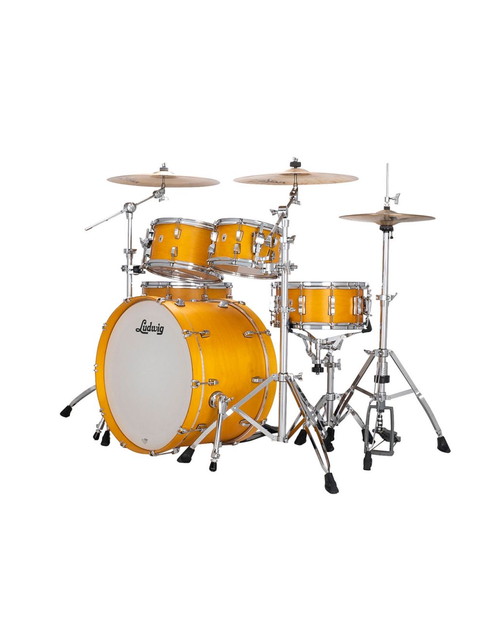 Ludwig Neusonic Rapid Mod 4-pc Shell Pack w/ 22" Kick - Golden Slumbers Stain