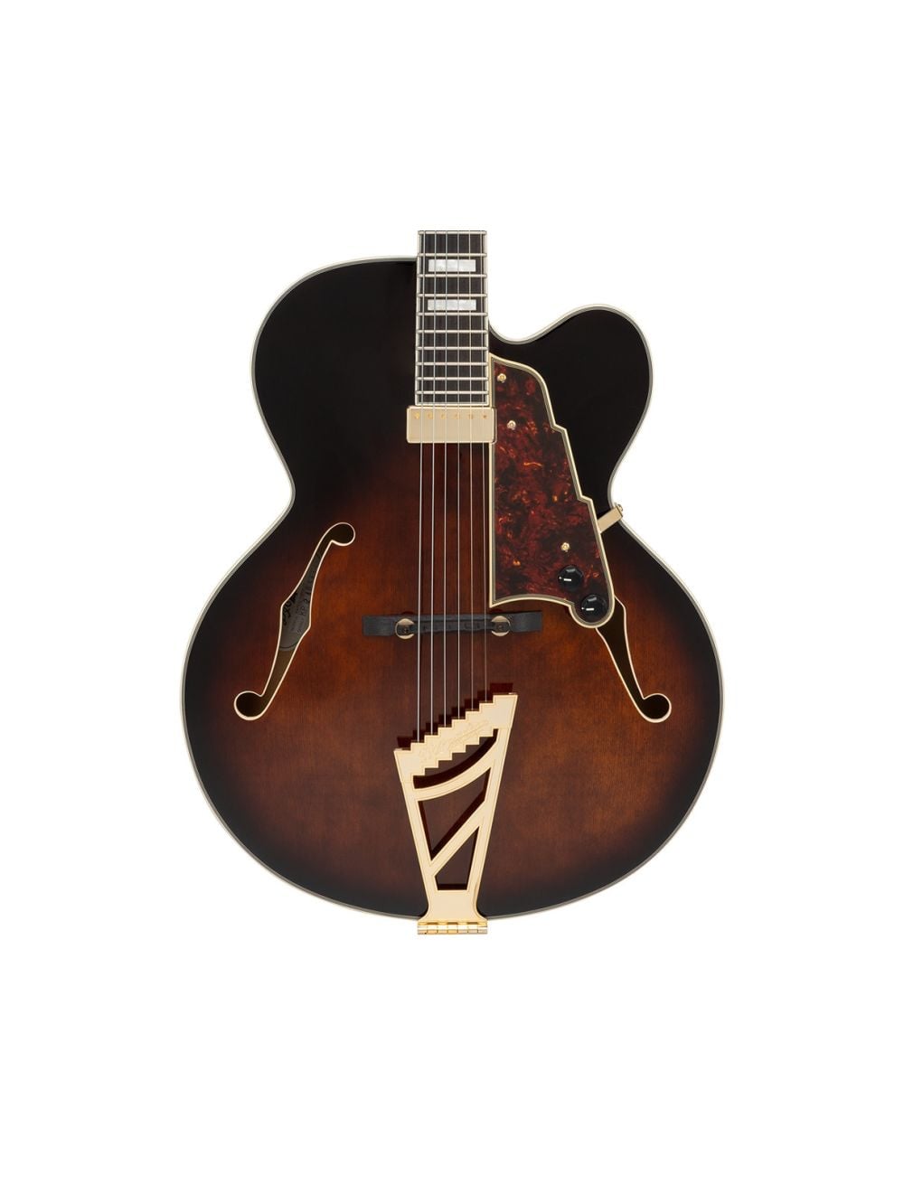 D'Angelico Premier EXL-1 Hollow Body Guitar - Gloss Brown Burst - Open Box