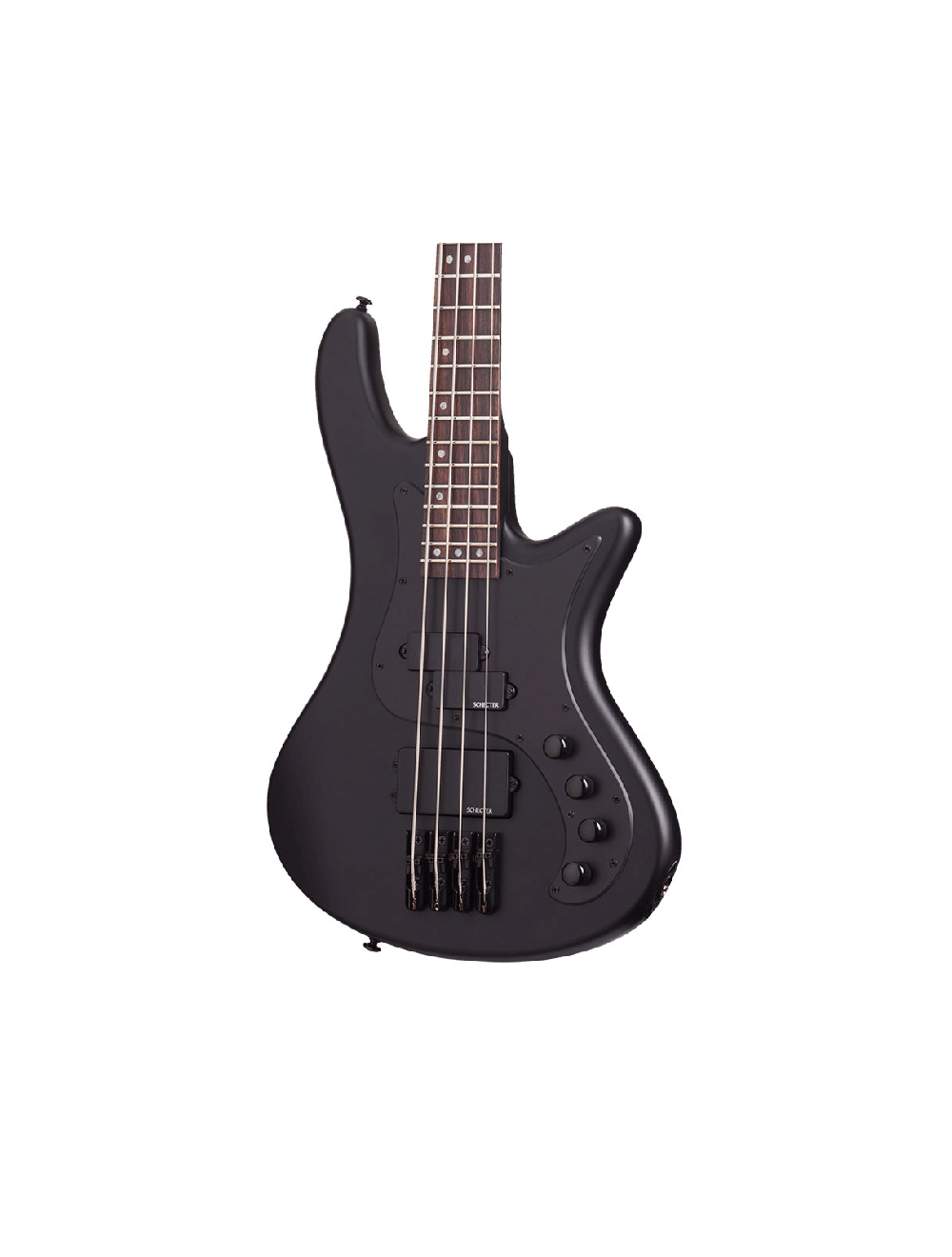 Schecter Stiletto Stealth-4 Bass Guitar - Satin Black