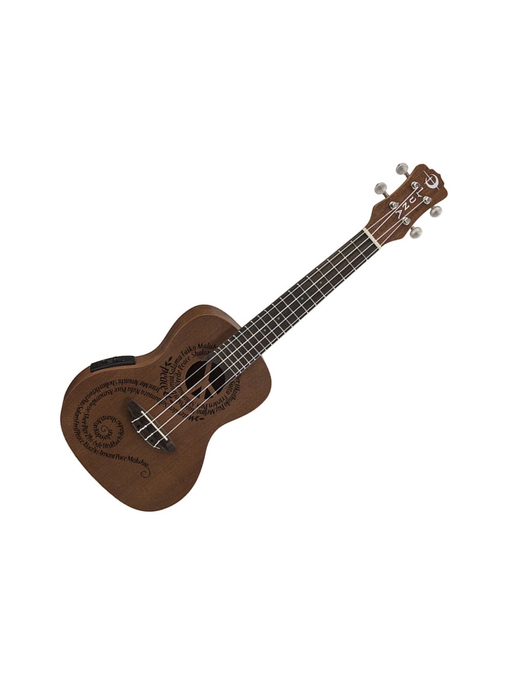 Luna Guitars Peace Concert Ukulele UKE MALU