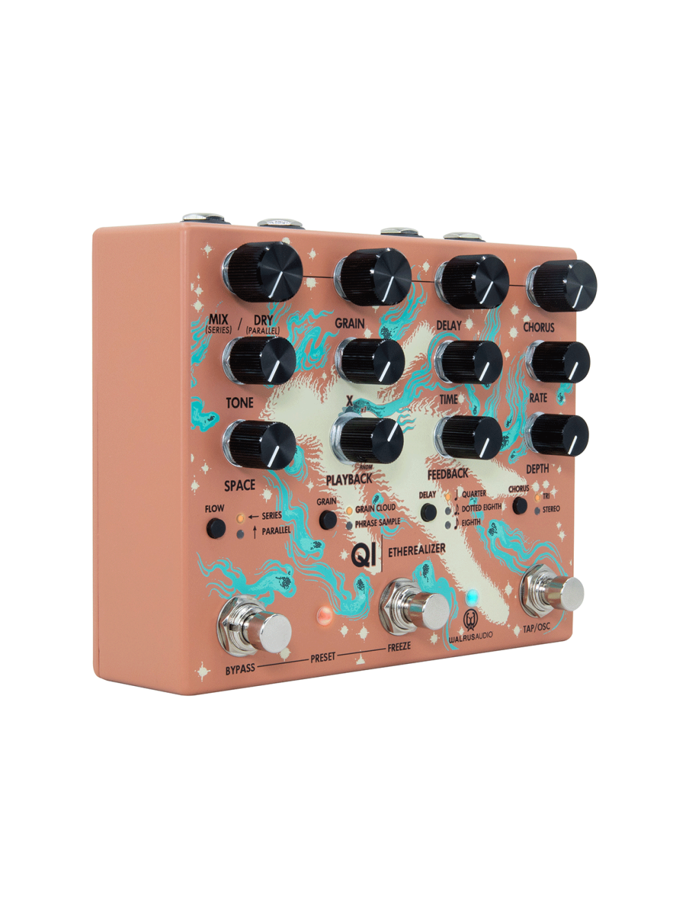 Walrus Audio Qi Etherealizer Multi Effect Pedal - Terracotta - Open Box