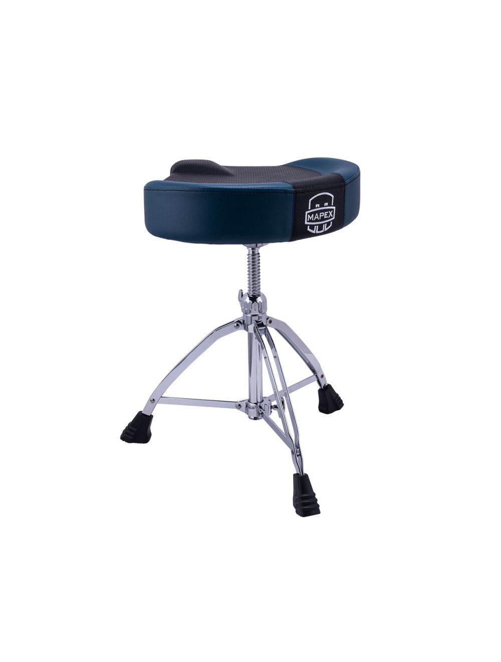 Mapex Double Braced 3-Leg Blue Leatherette Drum Throne