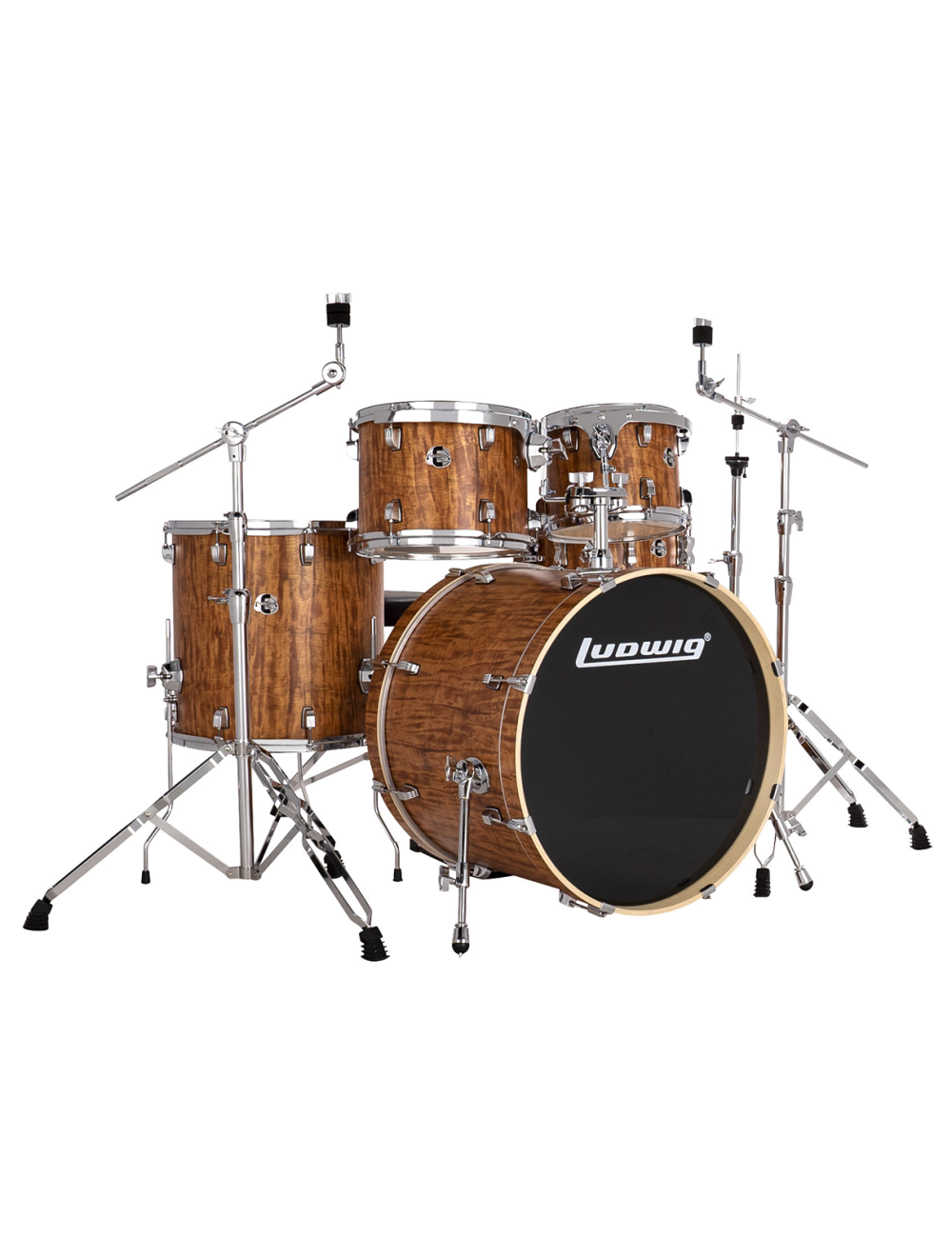 Ludwig Evolution 5-Piece Shell Pack w/22" Kick - Cherry