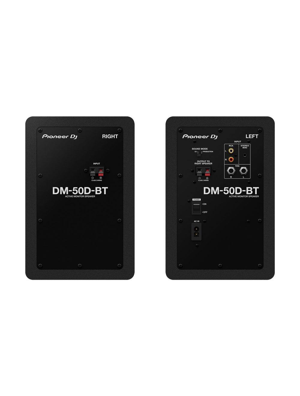 Pioneer DJ DM-50D-BT Powered Studio Monitor (Pair) - Black