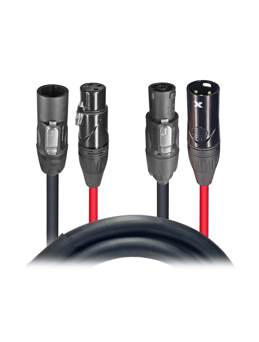 ProX XC-TR112-XLR06 6Ft Dual PowerCon to XLR Combo Cable