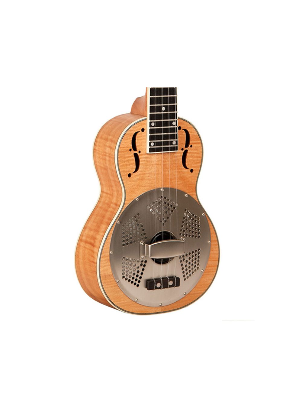 Gold Tone Curly Maple Resonator Tenor-Scale Ukulele
