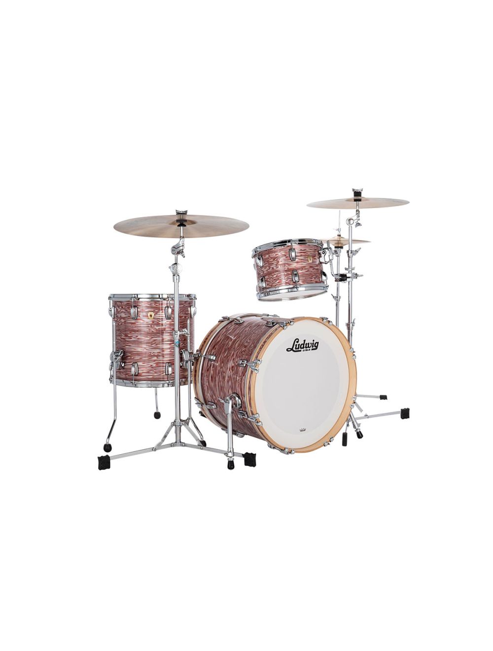Ludwig 20" Classic Maple Downbeat Vintage Pink Oyster