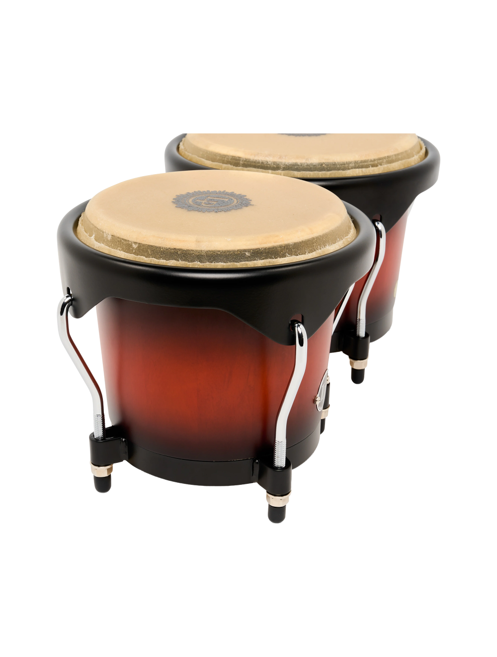 Latin Percussion 6"/7" City II Bongos - Mango Vintage Sunburst Black