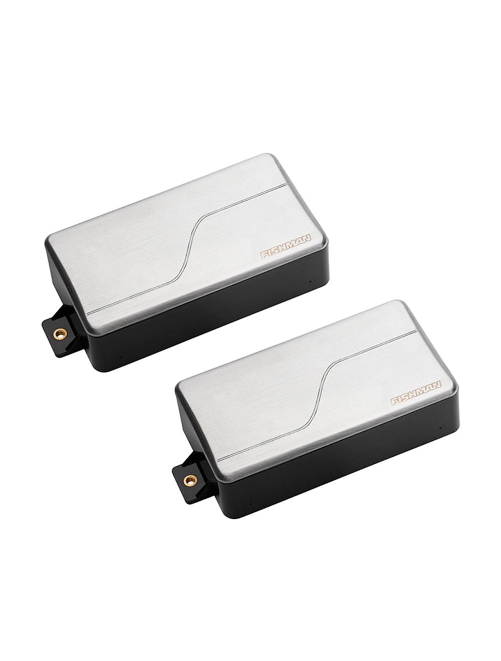 Fishman Fluence Modern Humbucker Set of 2 - Brushed Stainless + Les Paul Battery Pack