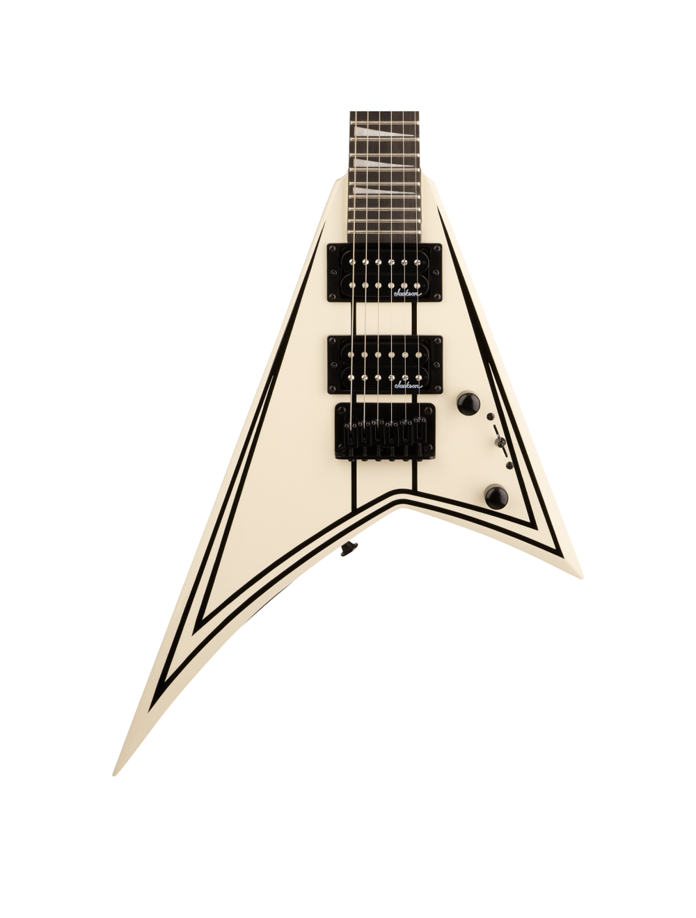 Used Jackson JS Series RR Minion JS1X Electric Guitar - White w/ Black Pinstripes