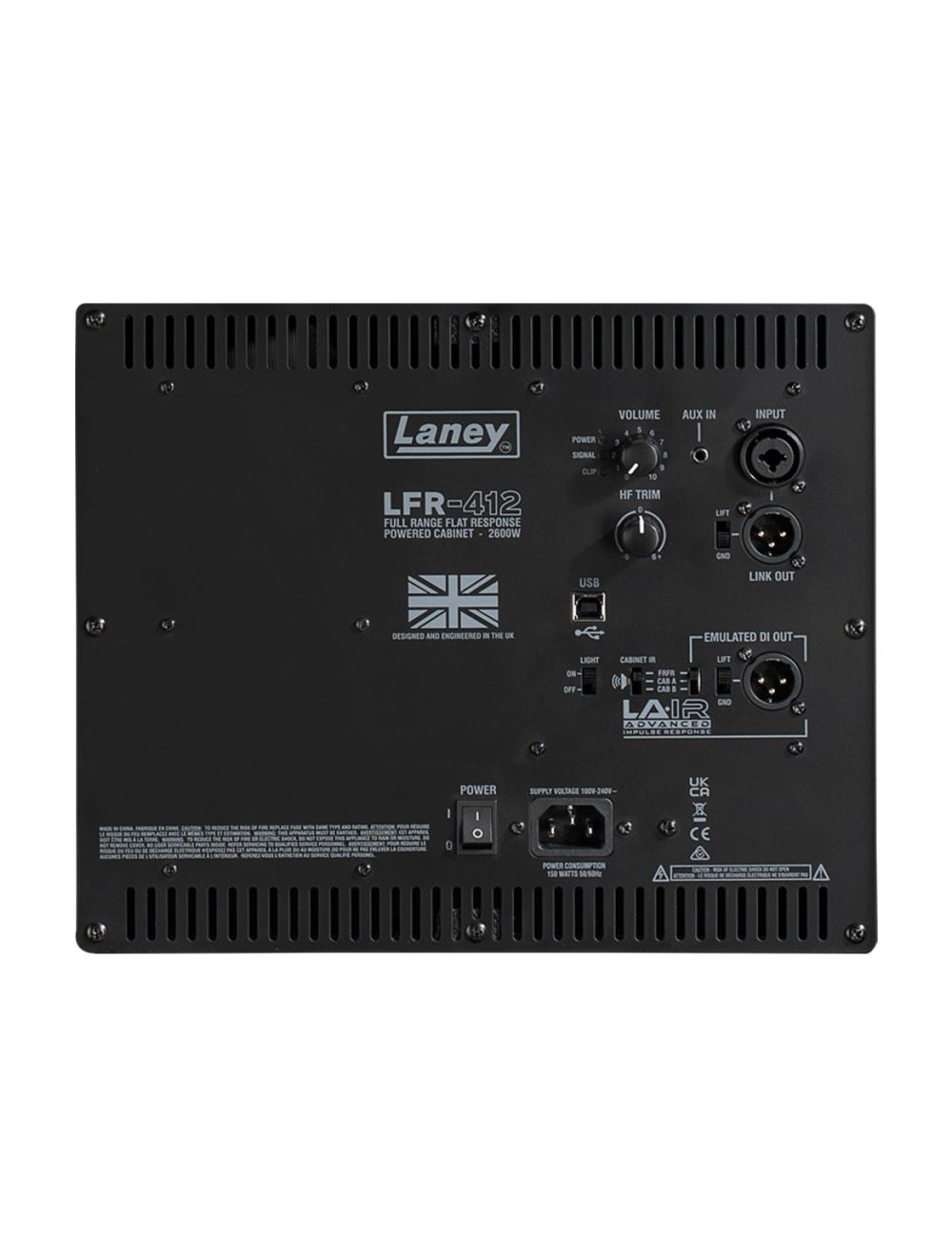 Laney LFR-412 2600-Watt Powered 4x12" Guitar Cabinet