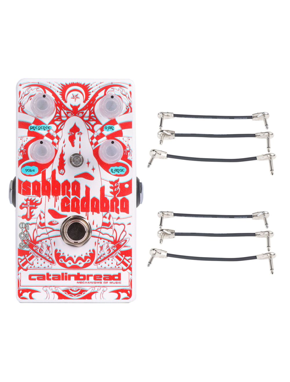 Catalinbread Limited Sabbra Cadabra OD 3D Edition + 2x Gator Patch Cable 3 Pack