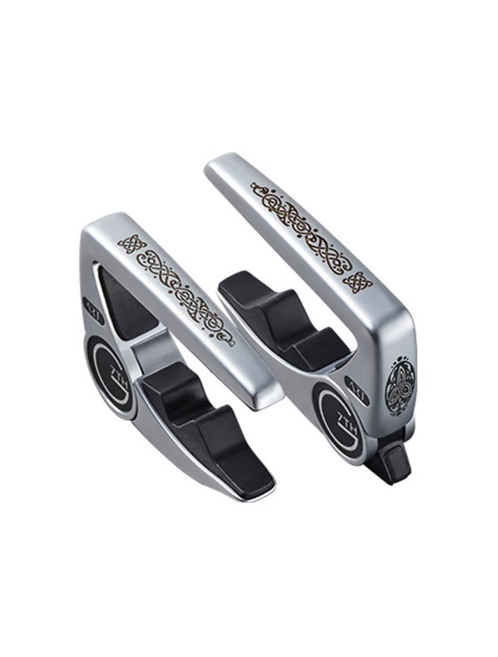 G7th Performance 3 6-String Capo w/ART Celtic Design - Silver