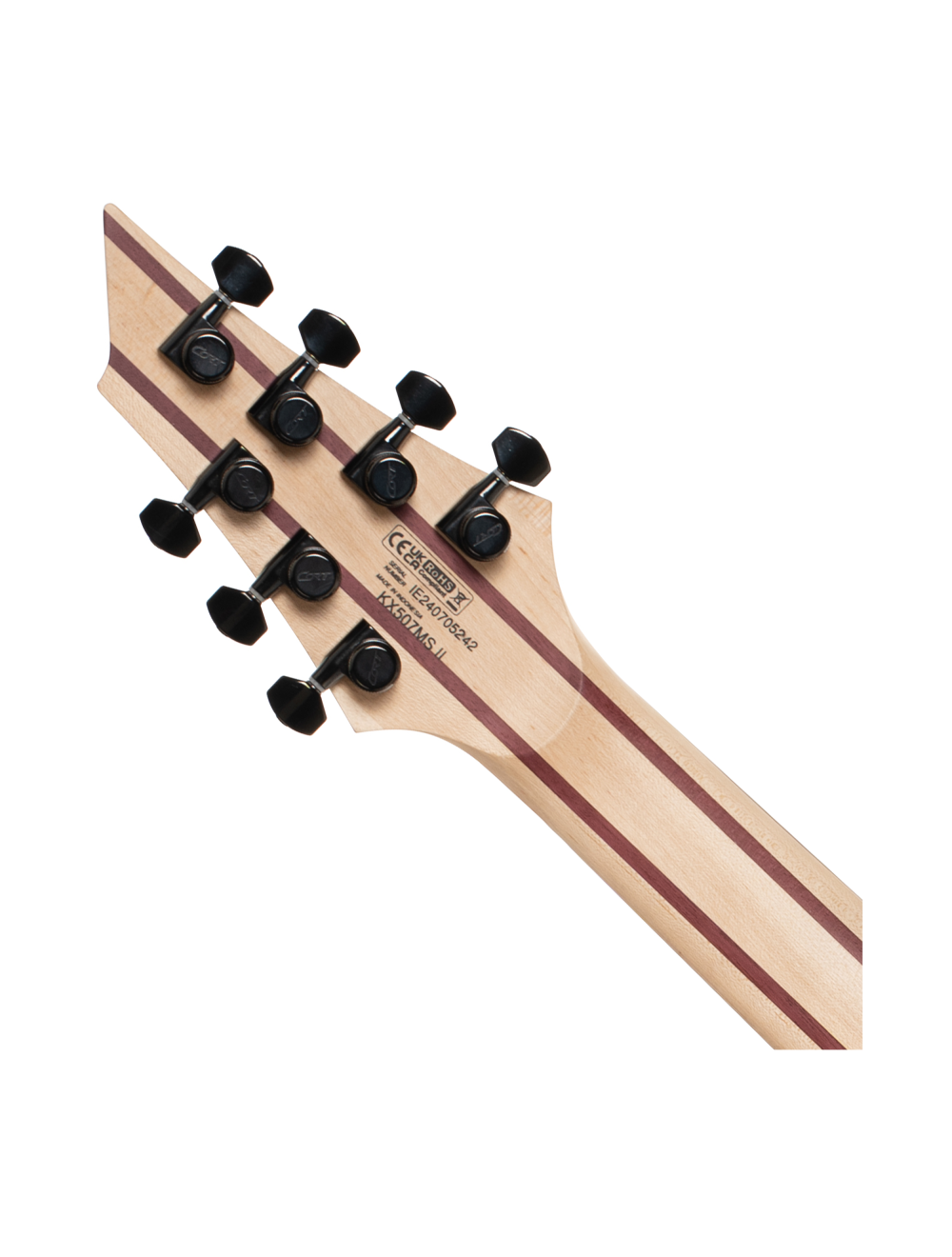 Cort KX507 7-String Multi-Scale Electric Guitar - Pale Moon Ebony Top