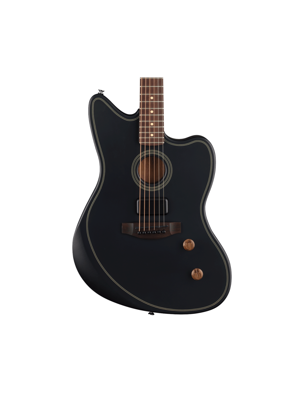 Used Fender Acoustasonic Jazzmaster Acoustic-Electric Guitar - Black