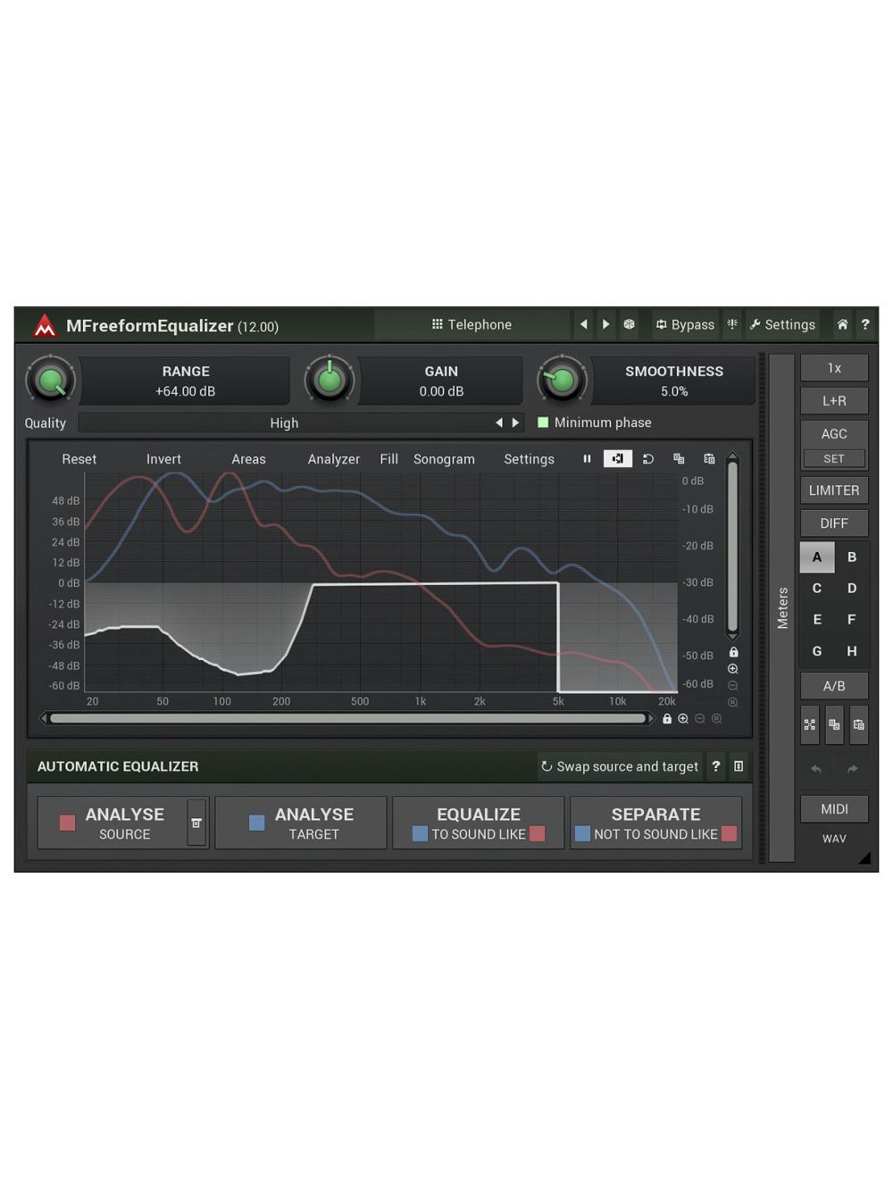 Melda MFreeformEqualizer Draw Your Own EQ Curve