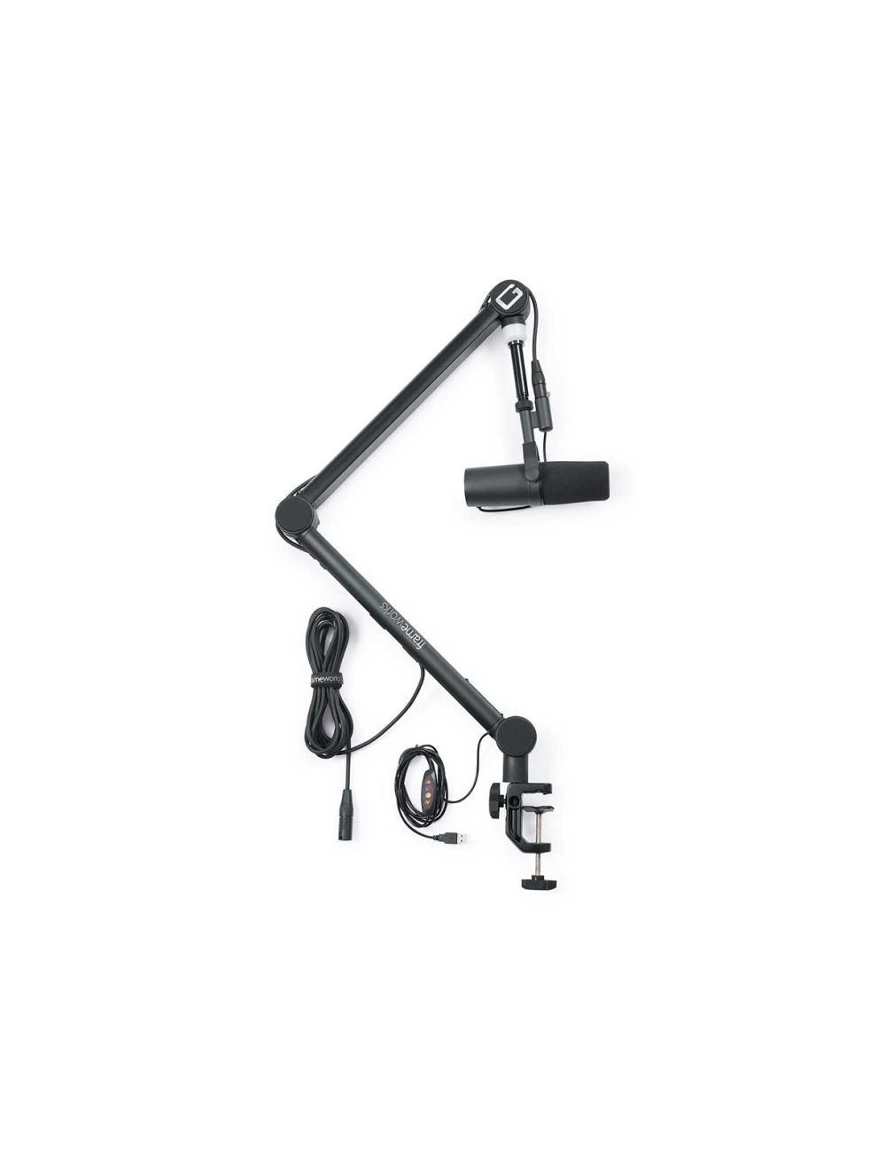 Gator Frameworks GFW-MICBCBM4000 Broadcast Boom Stand w/ Led Light - Open Box