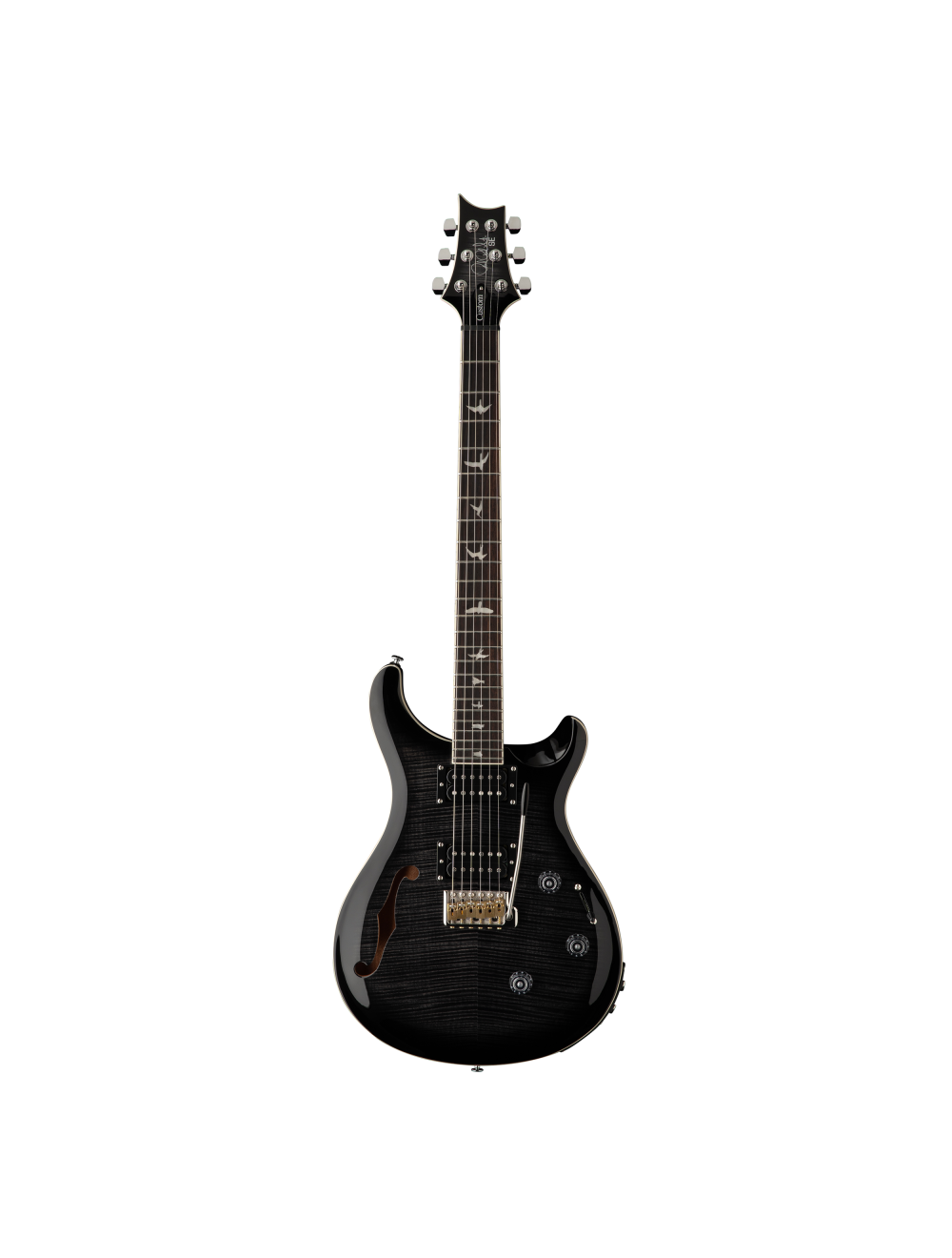 PRS SE Custom 24 Semi-Hollow Piezo Electric Guitar - Charcoal Burst