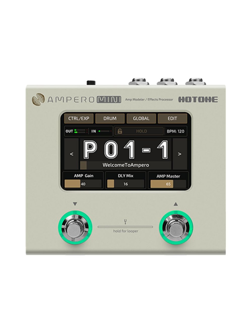 Hotone MP-50VN Ampero Mini Amp Modeler/Multi-FX Pedal - Vanilla