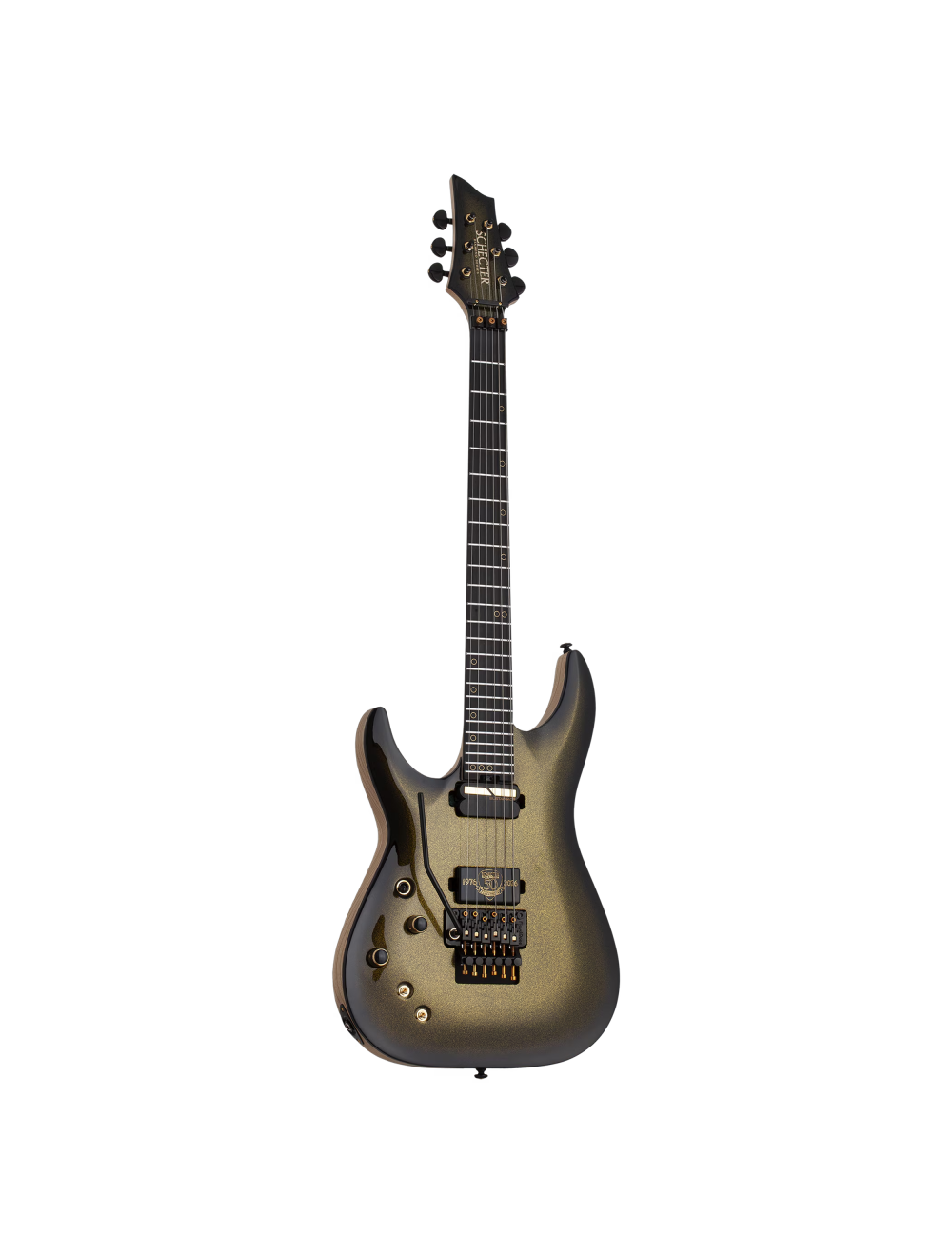 Schecter C-1 FR-S 50th Anniversary LH Electric Guitar - Gold Burst - Open Box