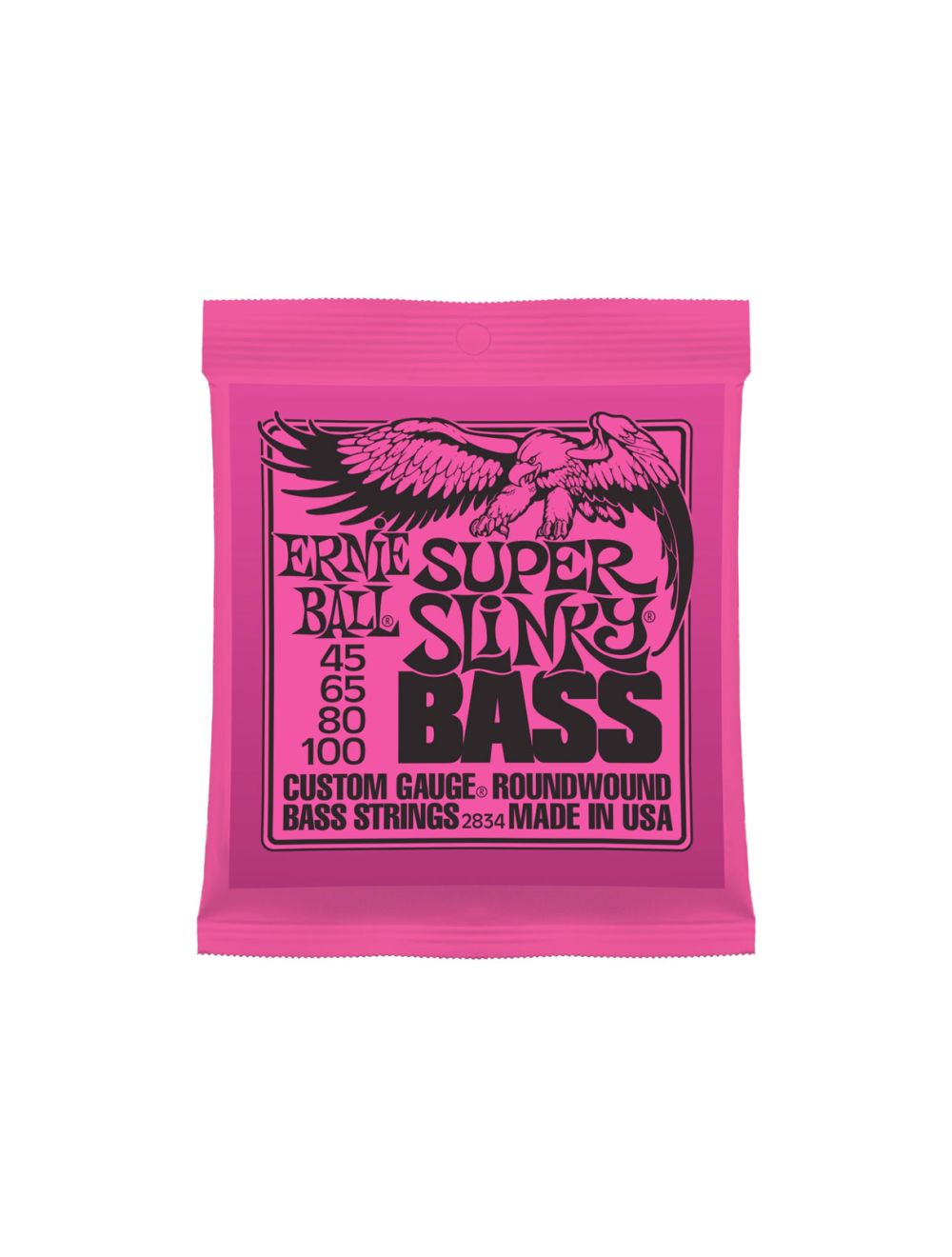 Ernie Ball Super Slinky Bass Guitar Strings 45 100