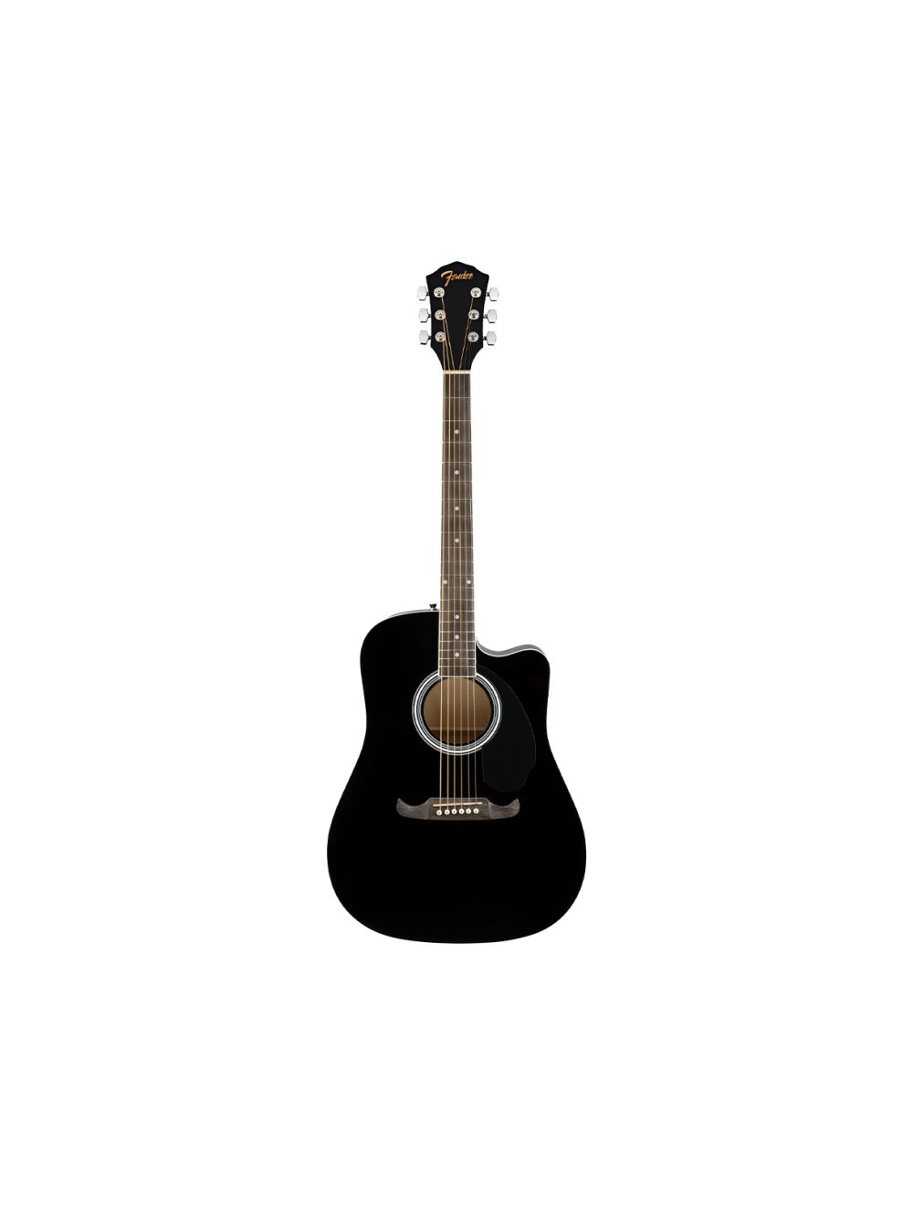 Fender FA-125CE Dreadnought A/E Guitar - Black w/ Walnut FB