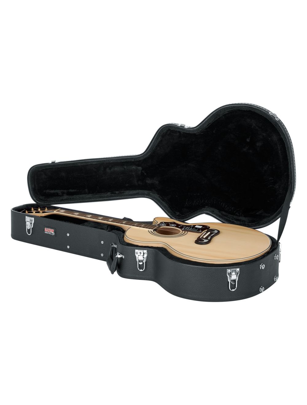 Gator Cases GW-JUMBO Jumbo Acoustic Guitar Deluxe Wood Case - Open Box